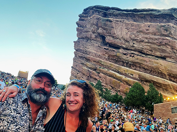 Tache's first Red Rocks show!